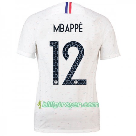 Billige Fotballdrakter Frankrike Mbappe 12 Dame VM 2018 Bortedraktsett